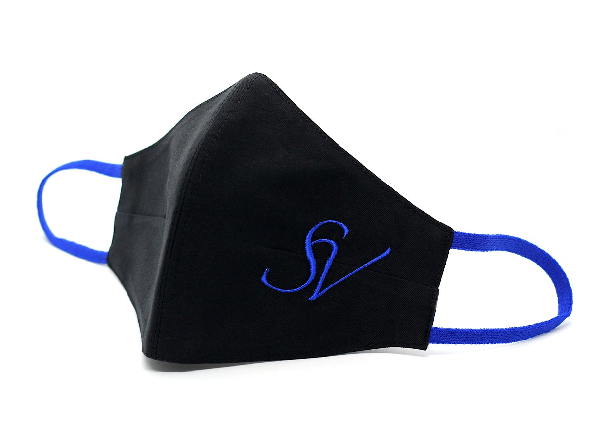 Black With Royal Blue Initials (FM-23)