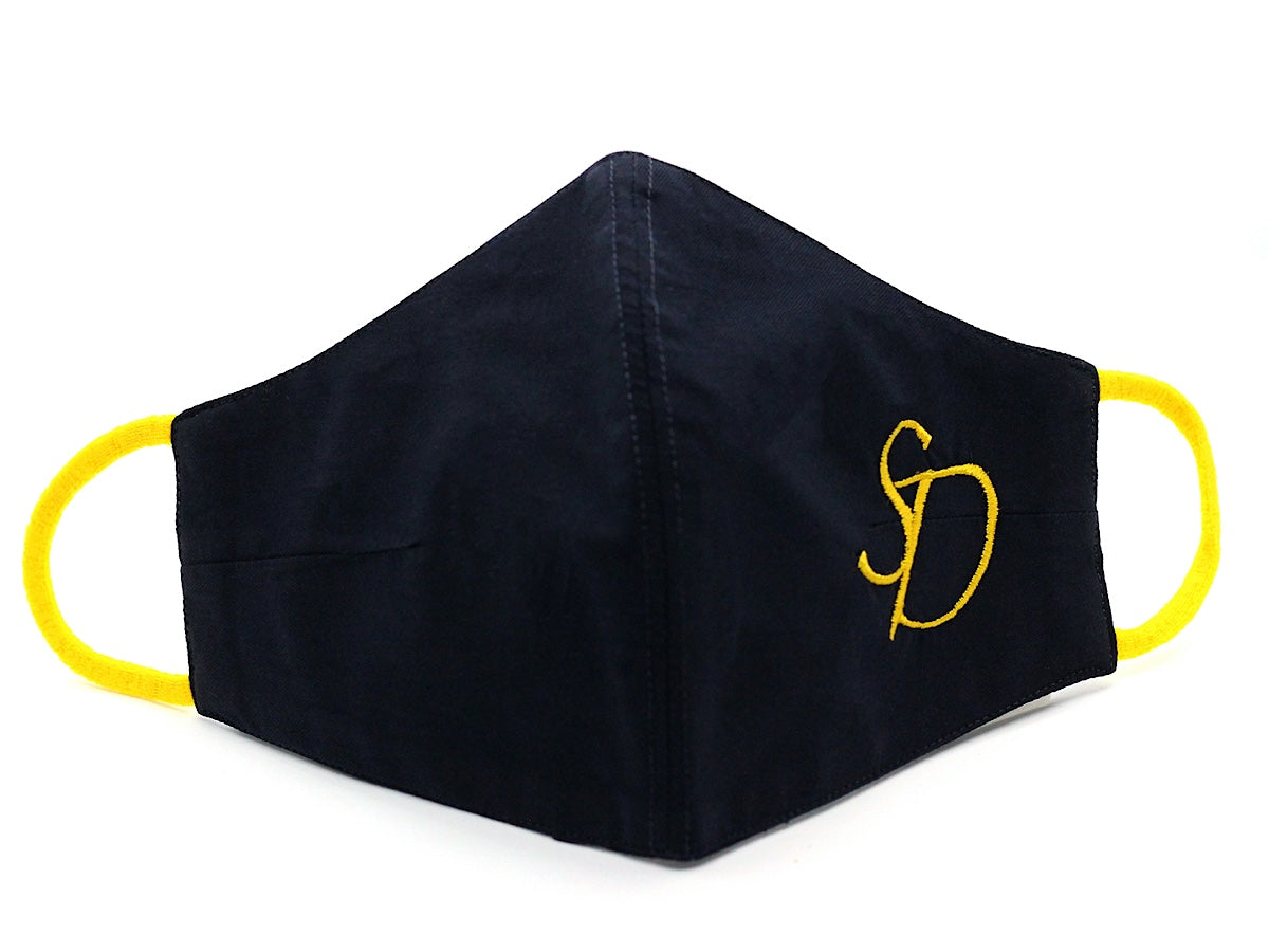 Navy Blue With Neon Yellow Initials (FM-23)